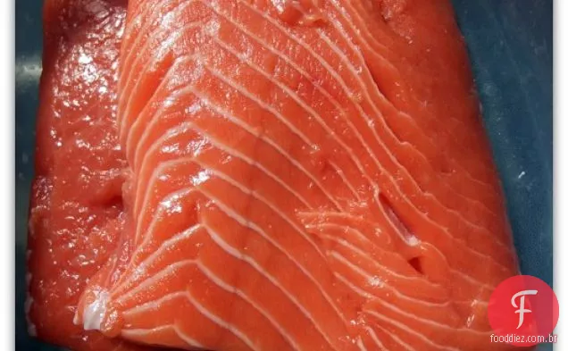 Salmão Assado Lento