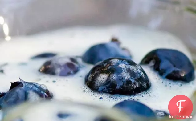 Mirtilos Com Creme De Baunilha