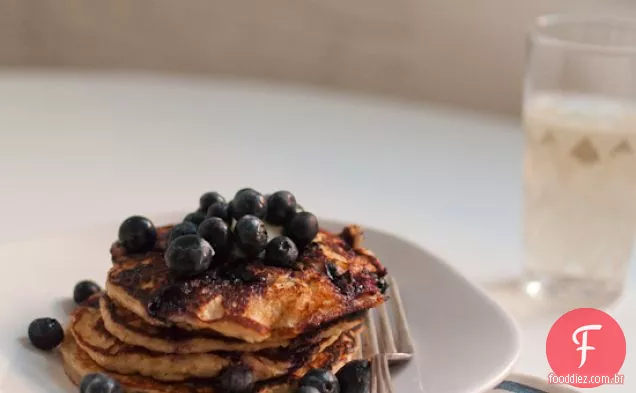 Panquecas De Iogurte De Limão De Mirtilo