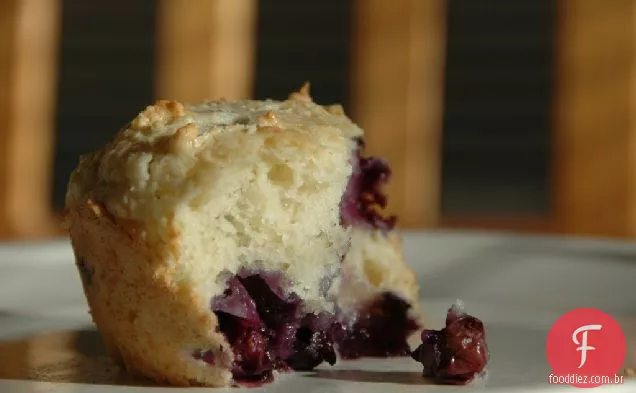 Muffins De Milho De Mirtilo
