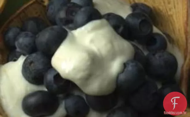 Mirtilos Com Creme De Limão
