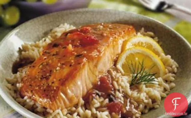 Receita De Salmão Envidraçado Balsâmico