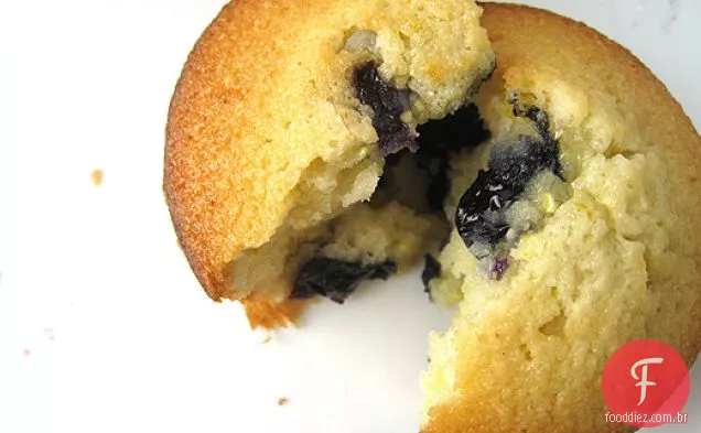 Blueberry-bolos de fubá