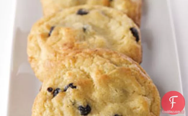 Biscoitos de mirtilo e creme