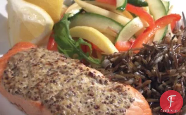 Receita De Salmão Com Crosta De Mostarda