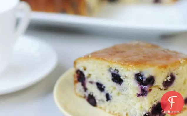 Bolo De Iogurte De Limão E Mirtilo