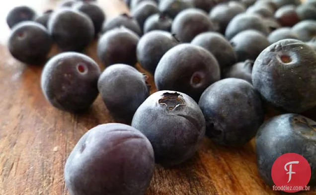 Mirtilo Inteiro Naturalmente Adoçado E Granita De Limão