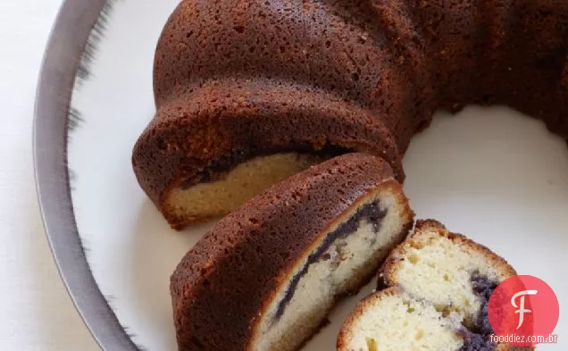 Blueberry-Bolo De Café Com Creme Azedo