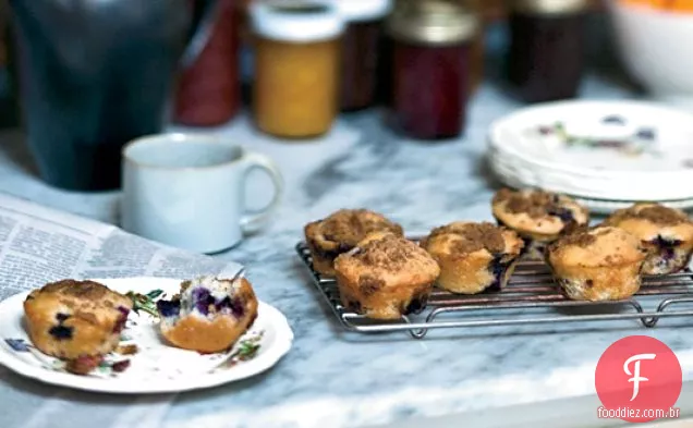 Blueberry-Muffins De Creme Azedo