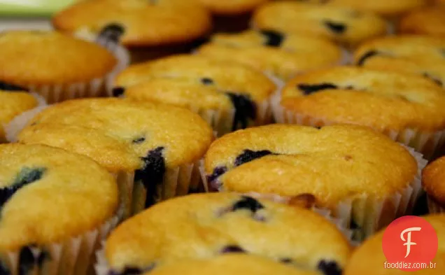 Bolo De Café De Mirtilo Muffins
