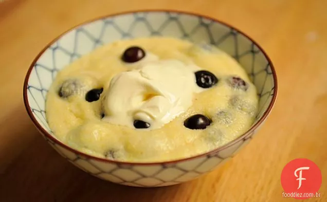 Blueberry Almond Café Da Manhã Polenta