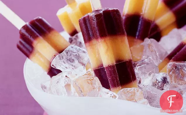 Blueberry-Pêssego Tequila Picolés