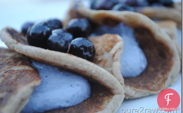 Blueberry Cannolis Panquecas