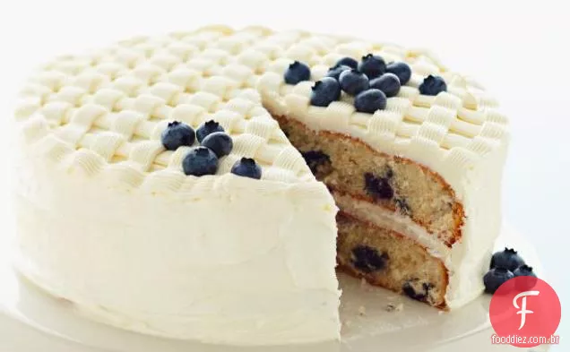 Bolo De Malha De Mirtilo