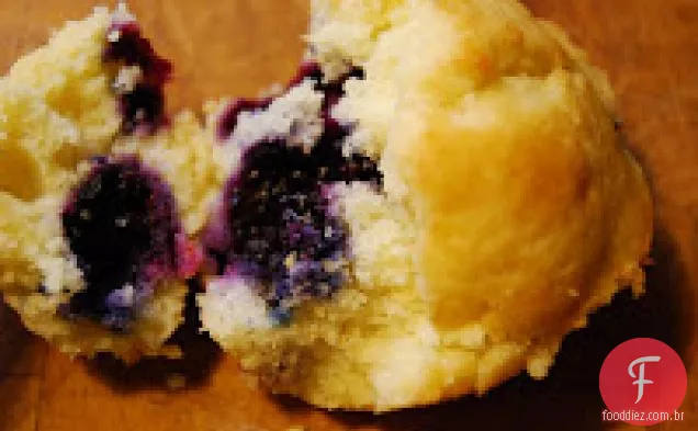Muffins de mirtilo da tia Ethel