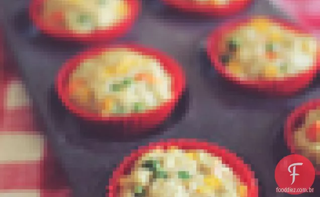 Muffins de farinha de coco com limão e mirtilo