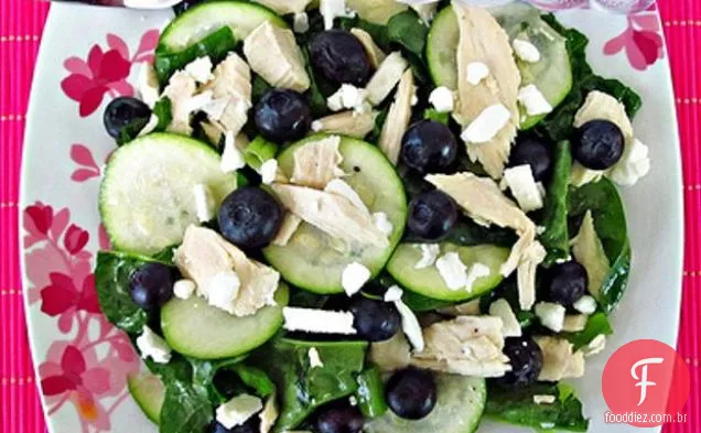 Salada De Abobrinha, Frango E Mirtilo