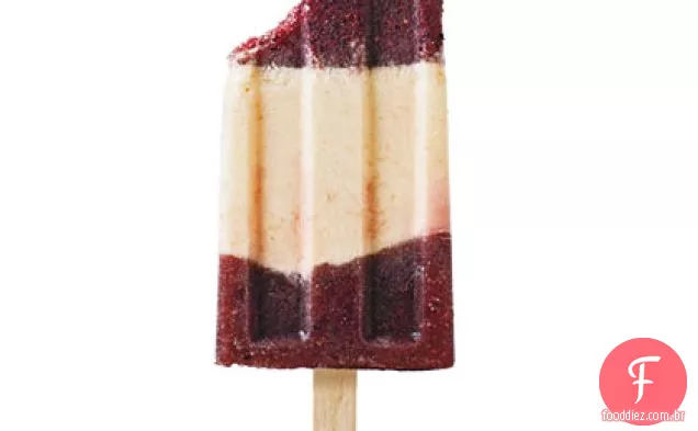 Blueberry-Peach Ice Pops