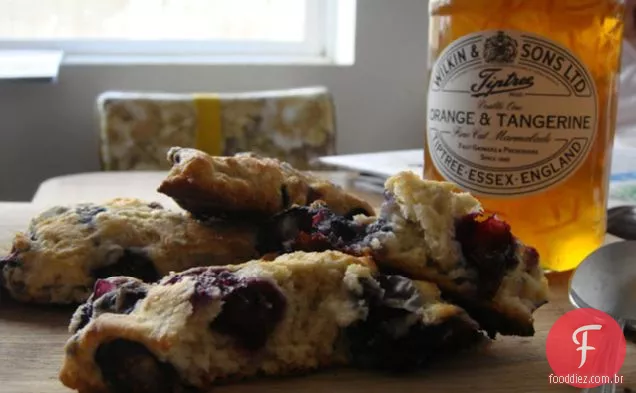 Blueberry & Limão Raspas Scones
