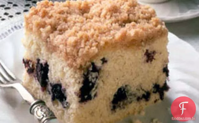 Bolo De Café Streusel Blueberry