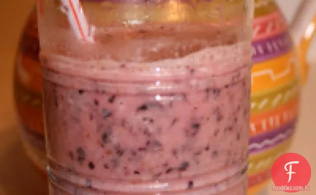 Smoothie de romã e mirtilo