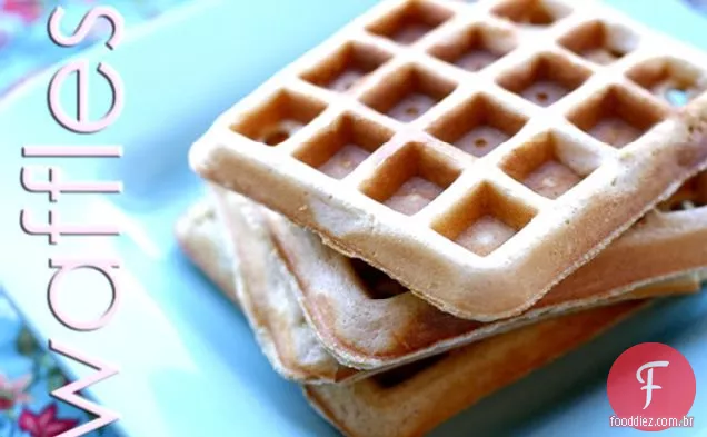 Waffles De Trigo Integral Perfeitamente Leves E Fofos