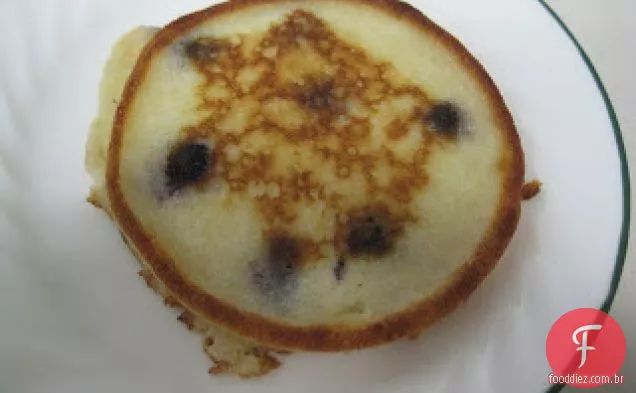 Panquecas De Creme Azedo De Mirtilo