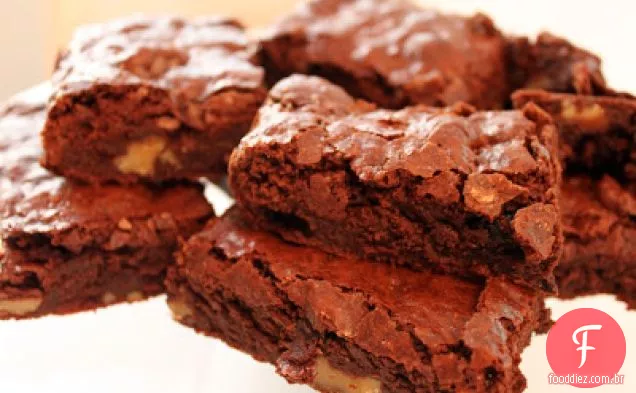Brownies Afrodisíacos Com Mirtilos E Nozes