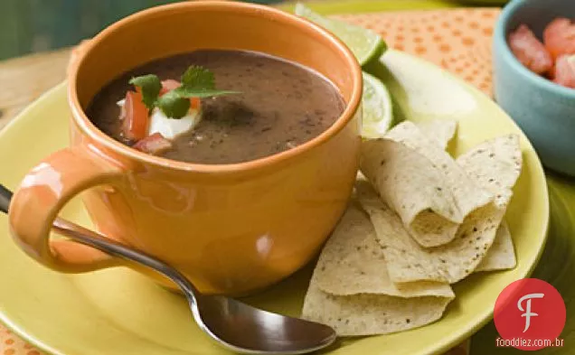 Sopa De Feijão Preto Cremoso