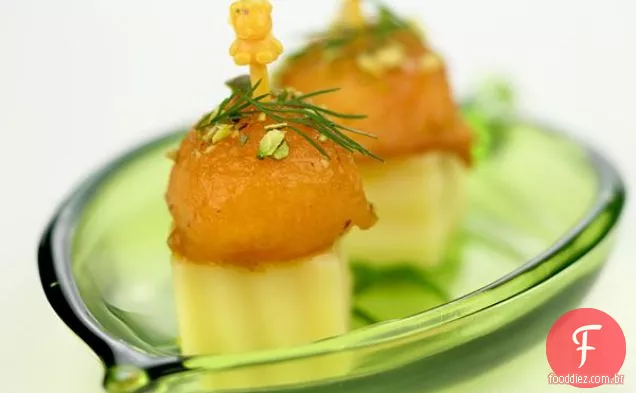Receita De Aperitivo De Melão E Queijo