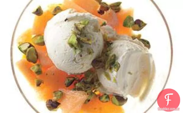 Cantaloupe Parfait Com Pistache Salgado