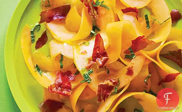 Raspado melão e Prosciutto salada