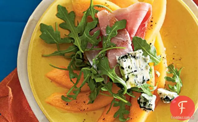 Salada Cantaloupe, Prosciutto e Cabrales
