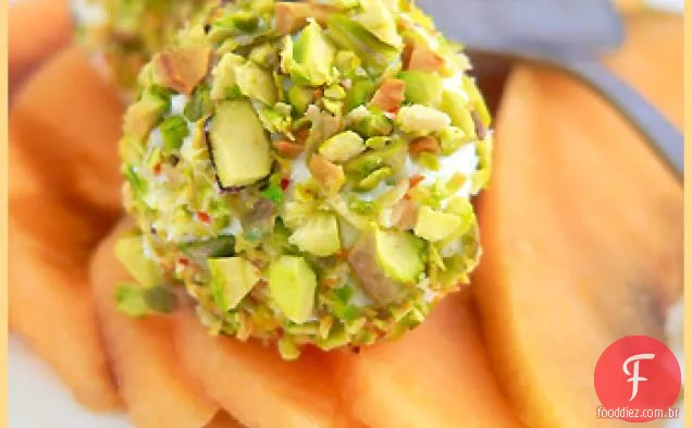 Melão Com Queijo De Cabra Fresco E Pistache
