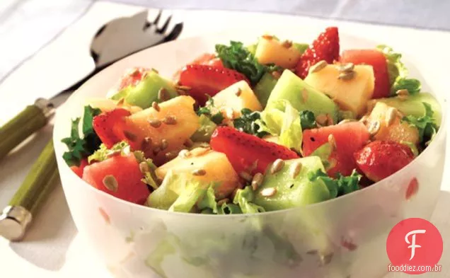 Salada de morango e melão