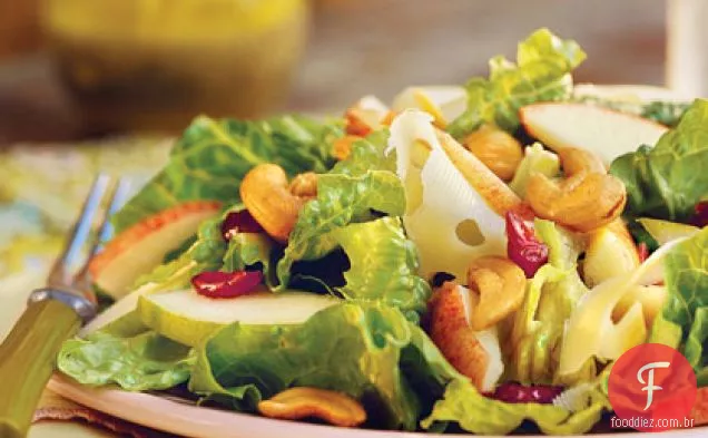 Salada De Maçã E Pêra Com Molho De Sementes De Limão E Papoula