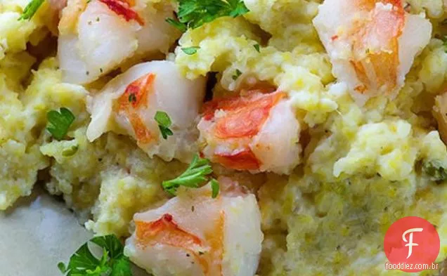 Camarão Com Grãos De Queijo