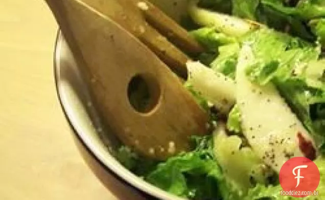 Salada de frutas de Inverno Com Molho de papoila de limão