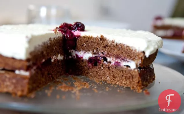Bolo De Cereja De Chocolate