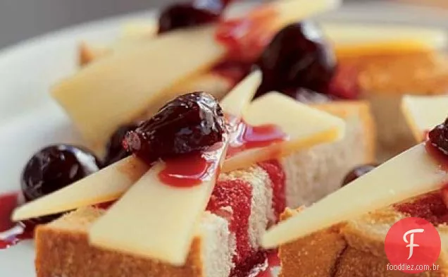 Gruyère e compota de cereja