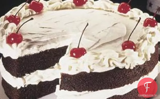 Grande Bolo De Cereja De Chocolate Americano