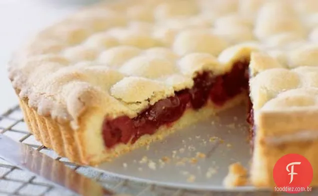 Torta De Cereja Com Crosta Dupla