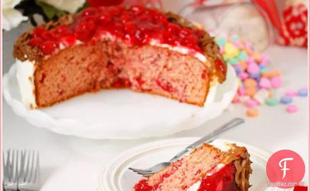 Sweetheart Cherry Cake
