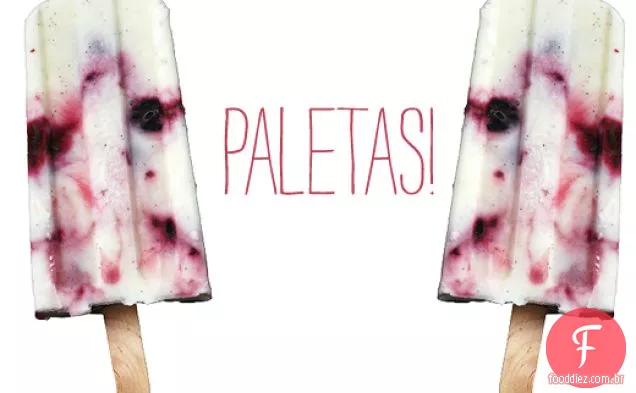 Creme De Leite, Cereja E Tequila Paletas
