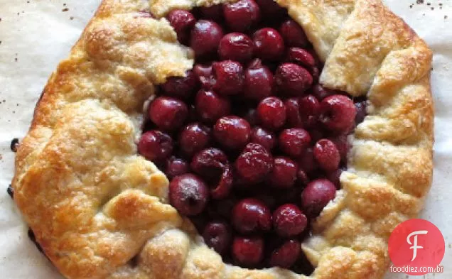 Torta de cereja (ou cereja Galette) para o Dia dos pais