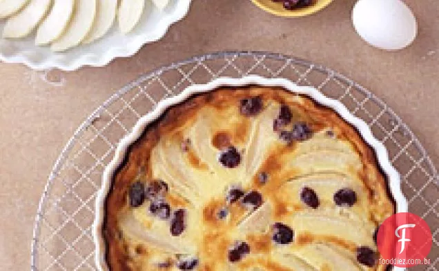 Pêra E Cereja Seca Clafouti
