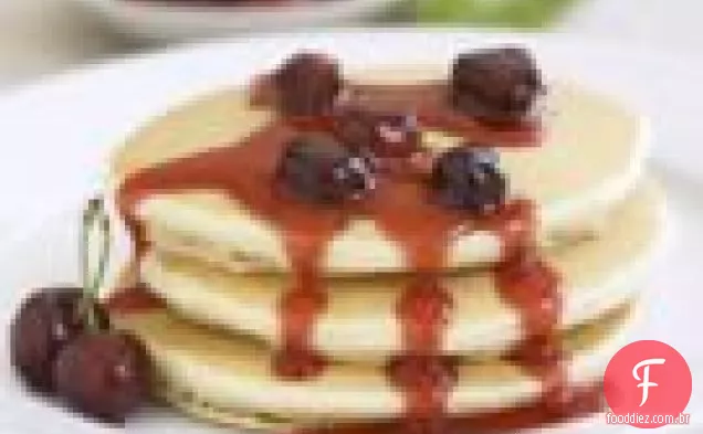 Panquecas De Leitelho Com Xarope De Cereja Bing