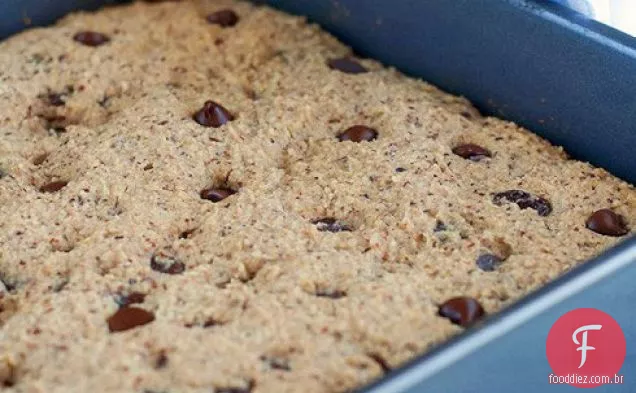 Receita de barras de café da manhã sem glúten com flocos de Quinoa, avelãs