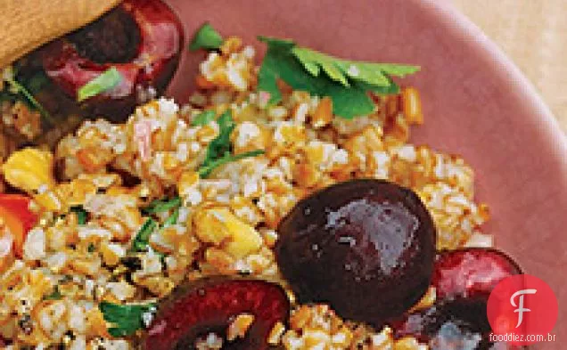Salada Bulgur Com Cerejas
