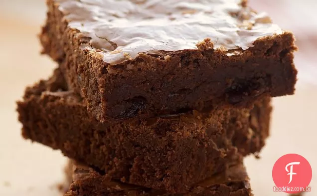Chocolate escuro-Brownies de cereja azeda
